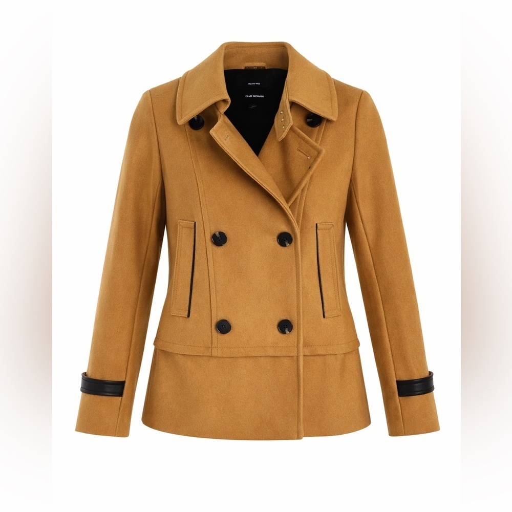Club Monaco Women's Italian Wool
Classic Tan Peacoat Size XS NWOT